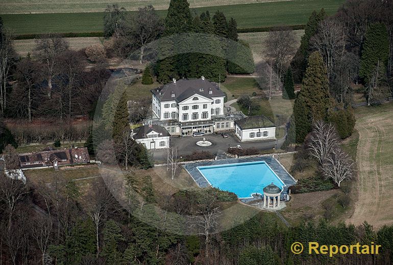 Foto: Schloss Eugensberg in Salenstein TG. (Luftaufnahme von Niklaus Wächter)